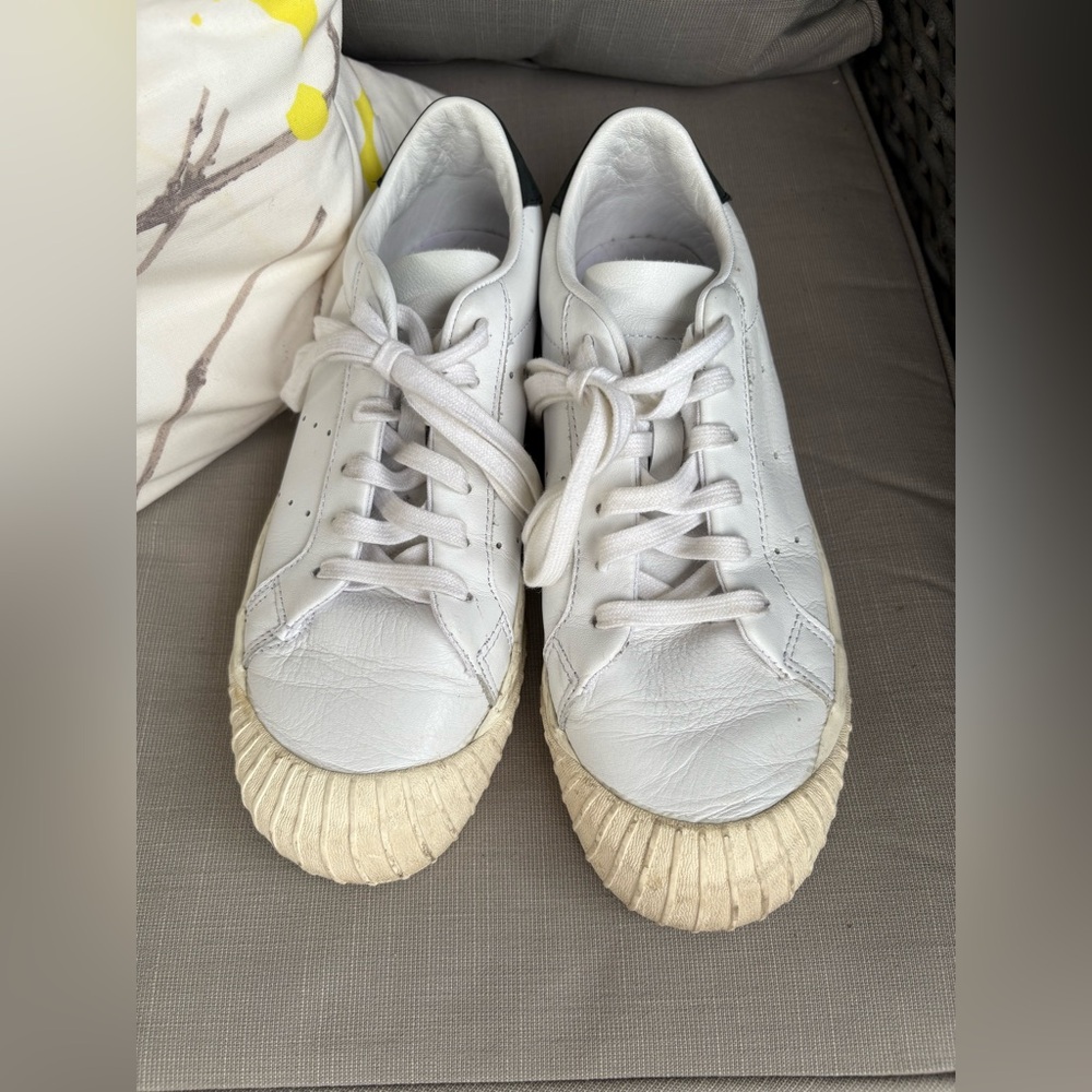 Adidas White and Cream Sneakers